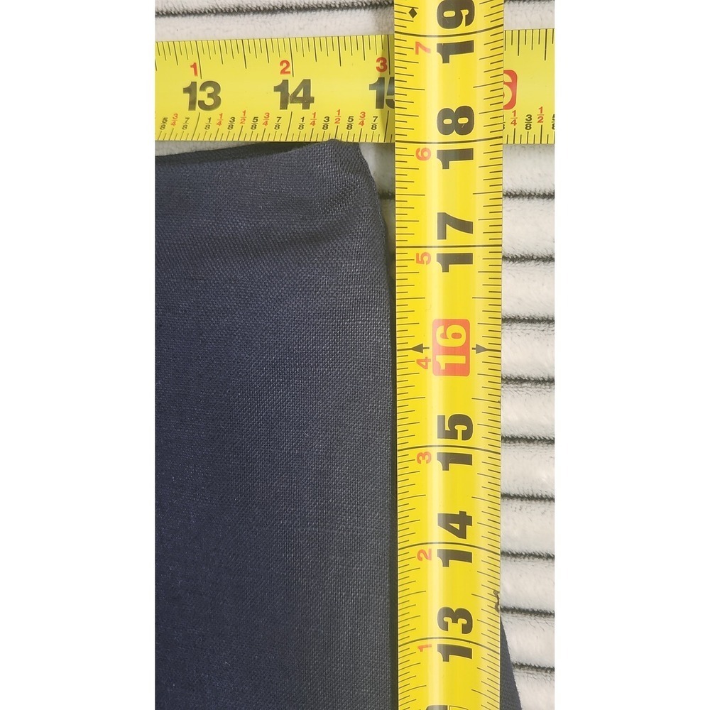 GAP Linen Cotton Mini Skirt Button Front Navy Blue Uniform Schoolgirl Prep 6 29 - Picture 6 of 8